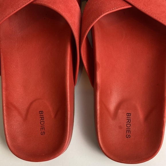 Birdies Robin Slides Sandals Persimmon Coral Red Orange Size 6.5 - Picture 5 of 16